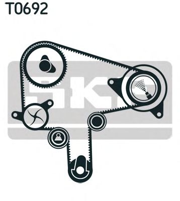 VKMA 94620 SKF Комплект ГРМ (ремінь + ролик)1